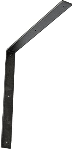 2" W x 20" D x 20" H Hamilton Steel Bracket, Antiqued Silver