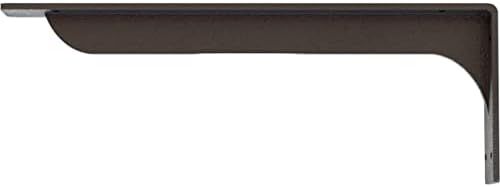 Ekena Millwork BKTM02X18X06EBHGY Steel Bracket Embrey, 2"W x 18"D x 6 1/2"H, Hammered Gray