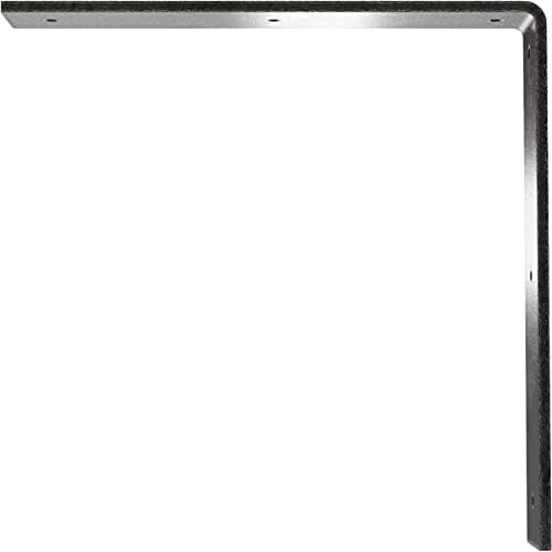 2" W x 12" D x 12" H Hamilton Steel Bracket, Antiqued Pewter