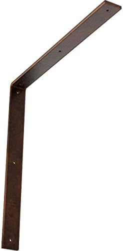 2" W x 20" D x 20" H Hamilton Steel Bracket, Antiqued Copper