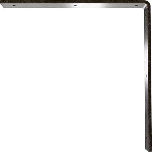 2" W x 12" D x 12" H Hamilton Steel Bracket, Antiqued Warm Silver