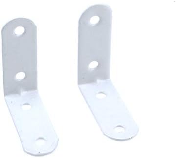 Coshar 20 Pcs Small Right Angle Bracket Corner Brace L Shape Shelf Bracket