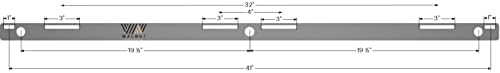Floating Shelf Bracket - 43” Hidden Shelf Brackets, 150 LB Weight Capacity, for Shelves 43-60" Long, 3/4 Inch Industrial
