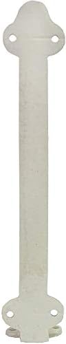 NACH Decorative Shelf Brackets, 2 Pack of 10.6 x 2 x 10.6 inch, Antique White Cast Iron Wall Shelf Brackets - Decorative