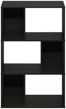 Furinno DALY Book Shelf, 6-Cube Bookshelf, Cube Storage Organizer Bookcase with Irregular Compartments, 11.7 x 23.6 x 36