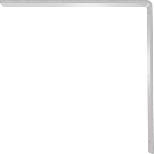 Ekena Millwork BKTM02X14X14HAPWH 2 inch W x 14 inch D x 14 inch H Hamilton Steel Bracket, White Primer