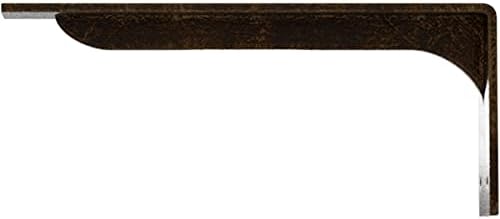 2" W x 14" D x 5 1/4" H Embrey Steel Bracket, Antiqued Brass