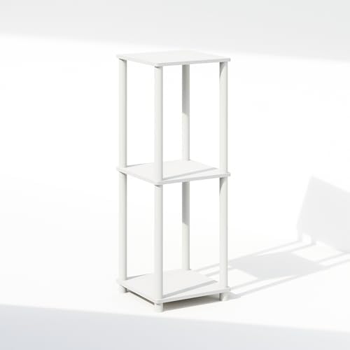 Furinno Turn-N-Tube Set of 2, Book Shelf, Stackable Bookshelf, Bookcase with Easy Assembly, 13.4 x 13.4 x 20, for Living