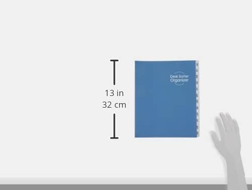 Smead Desk File/Sorter, Monthly (Jan-Dec), 12 Dividers, Letter Size, Dark Blue (89286)
