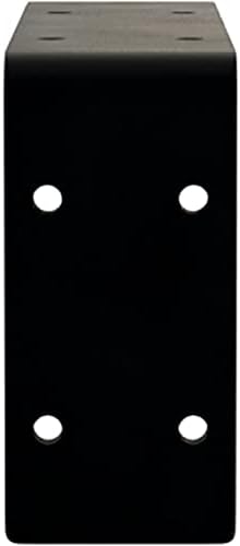 Ekena Millwork BKTM02X08X04EBPBL Steel Bracket Embrey, 2" W x 8" D x 4 1/4" H, Powder Coated Black