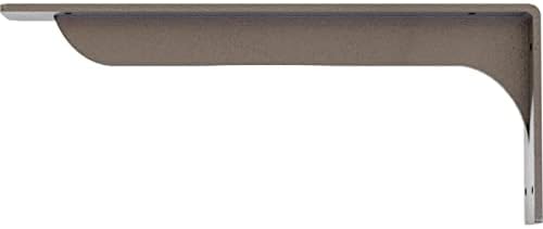 Ekena Millwork BKTM02X16X06EBHSV Steel Bracket Embrey, 2"W x 16"D x 6 1/2"H, Hammered Silver