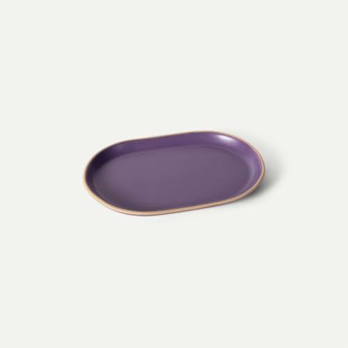 Mora Ceramic Decorative Tray - 10.6in Dish for Jewelry, Soap Dispenser, Perfume, Makeup, Accessories, Candle, in the Bat