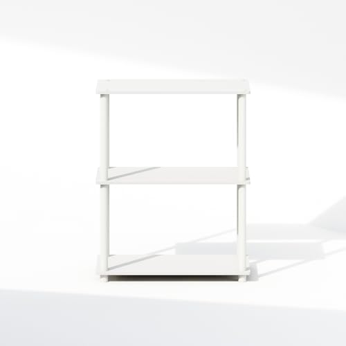 Furinno Turn-N-Tube Book Shelf, 3-Tier Bookshelf, Bookcase with Multipurpose Compact Display Rack, 11.6 x 23.6 x 29.6, f