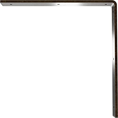 2" W x 12" D x 12" H Hamilton Steel Bracket, Antiqued Brass
