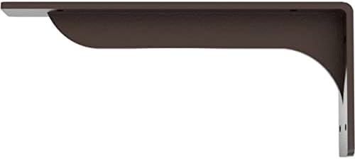 Ekena Millwork BKTM02X12X05EBHBR Steel Bracket Embrey, 2"W x 12"D x 5 1/4"H, Hammered Brown