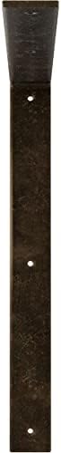 2" W x 18" D x 18" H Hamilton Steel Bracket, Antiqued Pale Gold