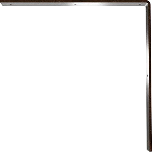 2" W x 16" D x 16" H Hamilton Steel Bracket, Antiqued Bronze