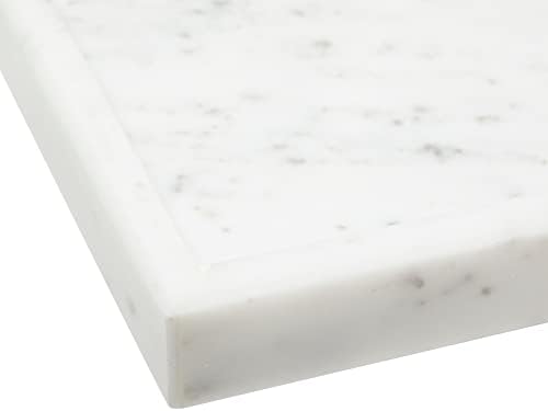 Juvale Large Marble Vanity Tray - Jewelry & Cosmetic Organizer with Drawer Organizer - Bathroom Display with Soap Tray -