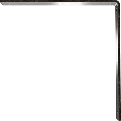 2" W x 14" D x 14" H Hamilton Steel Bracket, Antiqued Warm Silver