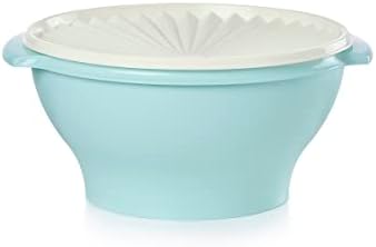Tupperware Heritage Collection 17.25 Cup Bowl with Starburst Lid, Light Blue Vintage Color, Dishwasher Safe and BPA Free (4.1 L)