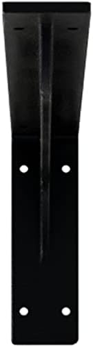 Ekena Millwork BKTM02X20X06EBPBL Steel Bracket Embrey, 2" W x 20" D x 6 1/2" H, Powder Coated Black