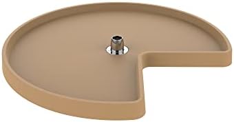 REV-A-SHELF Polymer Kidney-Shaped 1-Shelf Lazy Susan Shelf for Corner Base Cabinets (No Post Included)