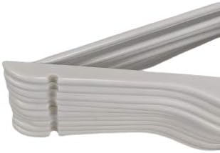 Wood Suit Clothes Closet Hanger w/Bar - Set of 50 White Hangers