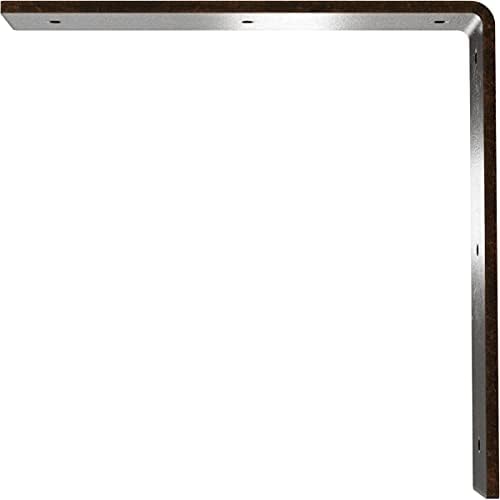 2" W x 10" D x 10" H Hamilton Steel Bracket, Antiqued Bronze