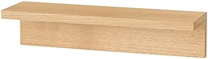 MUJI 44504994 Wall Mounted Furniture Shelf, Oak Wood, Width 17.3 x Depth 4.7 x Height 3.9 inches (44 x 12 x 10 cm)
