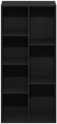 Furinno LUDER Book Shelf, 7-Cube Bookshelf, Bookcase with Open Shelves, 9.4 x 19.5 x 41.7, Easy Assembly, for Living Roo