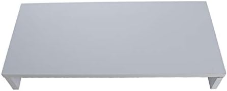 Mind Reader Woodland Collection, Monitor Stand, 33 lb. Capacity, Desktop Organizer, White