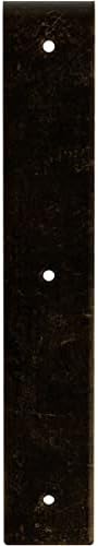 2" W x 12" D x 12" H Hamilton Steel Bracket, Antiqued Brass