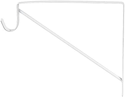 Closet Rod Brackets 10x11in, 10 Pack Closet Shelf Brackets, White