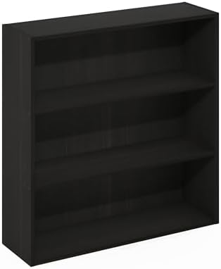 Furinno PASIR Book Shelf, 3-Tier Bookshelf with Open Storage Shelf, Standing Bookcase, 9.3 x 31.3 x 31.5, Easy Assembly,