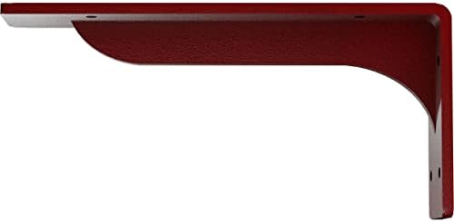 Ekena Millwork BKTM02X10X04EBHRE Steel Bracket Embrey, 2"W x 10"D x 4 3/4"H, Hammered Bright Red