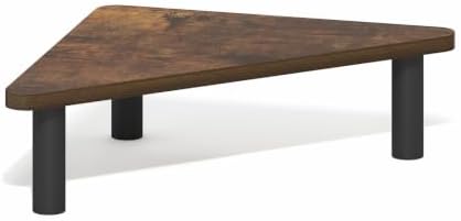 Furinno Turn-N-Tube Monitor Stand Riser, 19.6" Wide Triangle Corner Monitor Riser, Laptop Stand for Desk, Office Desk Ac