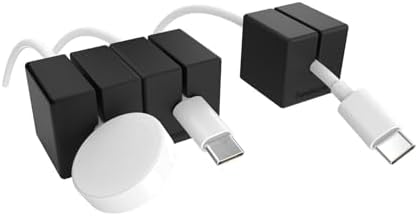 Function101 Weighted Magnetic Cable Blocks – Non-Adhesive Anchors for Cable Organization – Weighted Cord Holders & Acces