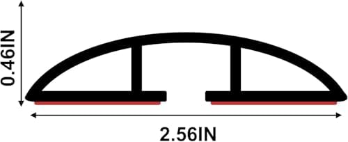 4Ft Floor Cord Cover Silicone Cable Protector Easy to Install Wire Organizer and Hider Ideal Extension Cord Cover for Ho