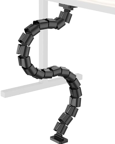 Magnetic Cable Management Spine, Instant Snap-On Wire Vertebrae for Metal Frame Gaming Desks, Dragon Bone Style Floor-to