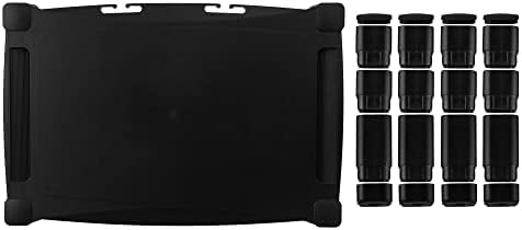 Kantek Extra Wide Single Level Height-Adjustable Monitor/Laptop Stand, 20-Inch Wide x 13.25-Inch Deep x 3 to 6.5-Inch Hi