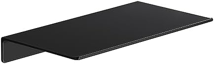 Danpoo 8 inch Small Floating Shelf for Wall Organizer & Storage, Mini Display Shelf, Metal Wall Shelf for Bathroom, Livi
