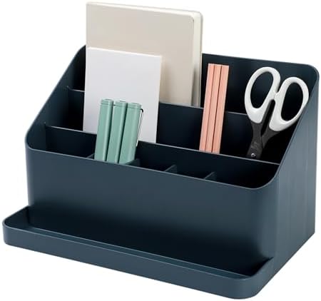 BLUE GINKGO Desk Organizer, Office Supplies, Blue, Made in Korea
