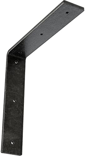 2" W x 10" D x 10" H Hamilton Steel Bracket, Antiqued Silver