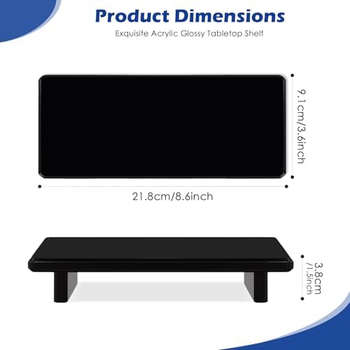 Chivalral Black Acrylic Bathroom Counter Tray.Small Counter Organizer