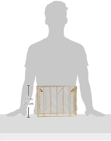 U Brands Hanging File Desk Organizer, Wire Metal, Gold - 894U02-06 (Pack of 6)