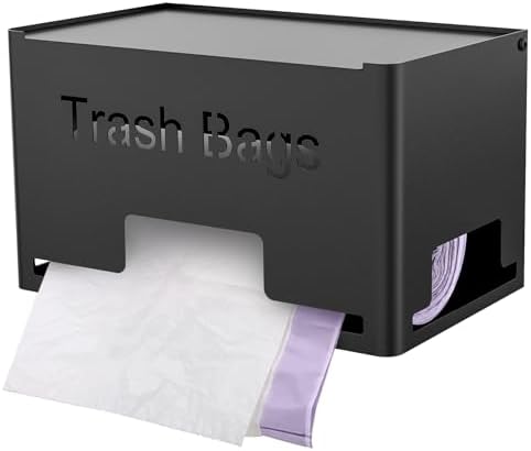 STWWO Extra Large Trash Bag Holder, Garbage Bag Dispenser Holder, Black