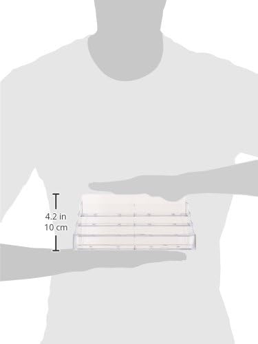 Business Card Holder Acrylic Eight Slots Four Tier Countertop 3.5" x 2" Space Saver Display for Doctors Offices and Medical Complexes Facilities Retail Shops Estate Agents Clear by Marketing Holders