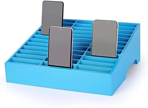 36-Grid Wooden Cell Phone Holder Desktop Organizer