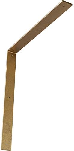2"W x 20"D x 20"H Hamilton Steel Bracket, Hammered Gold