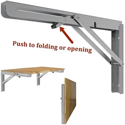 MySit 16" Folding Shelf Brackets 4 PCS, Max Load 550lb